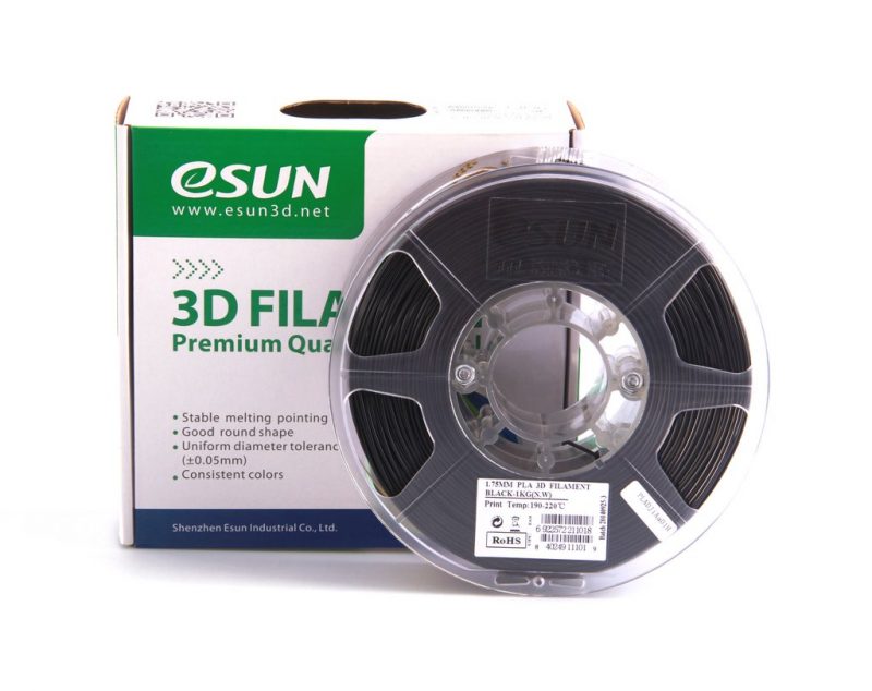 Фото нить для 3D-принтера eSUN 3D FILAMENT ABS BLACK 3.00 мм